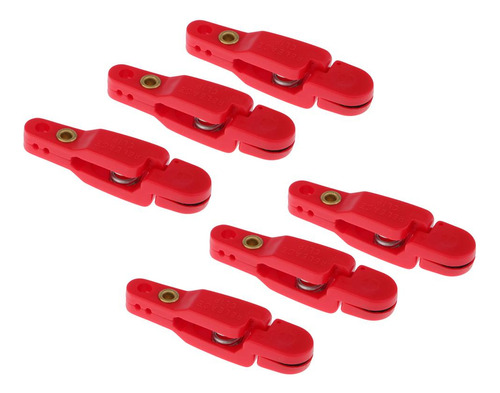 8x Rojo 6 Piezas Rojo 6 Piezas 1,9 Pulgadas Rojo 6 Piezas