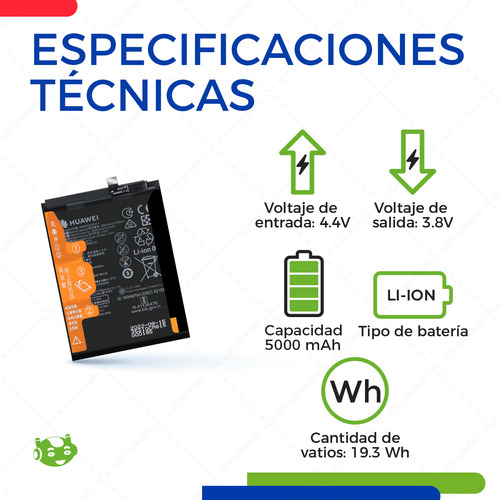 Batería Huawei Y61 Honor X7 Honor X6 Hb496590efw-f Original