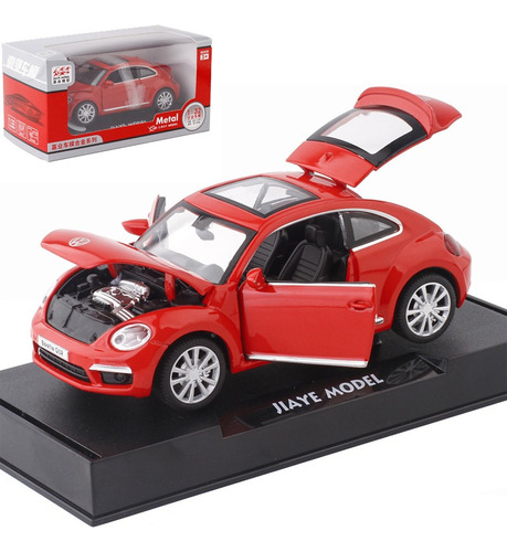 Volkswagen Beetle Gsr Miniatura Metal Autos Con Luz Y Sonido