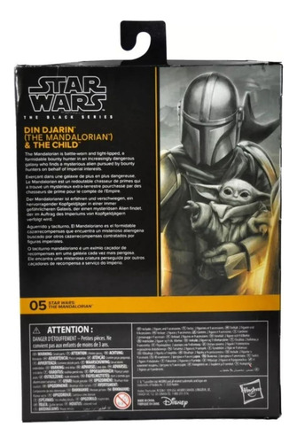Boneco Black Series Din Djarin E Grogu, Mando, Star Wars