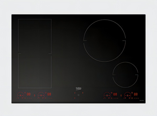 Fogão de indução Beko Hii 84800 Fht - 80 cm - Fama Color Black