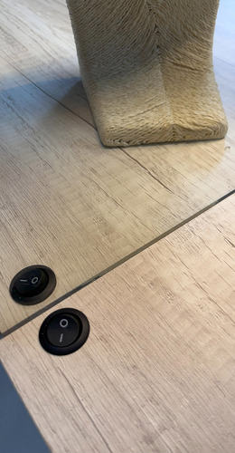 Maquillador Con Espejo, Asiento Tapizado, Luz Led -5010 Bla6