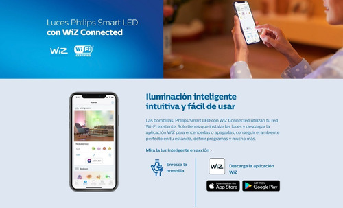 Imagen 7 de 10 de Philips Smart Gu10 Wiz Wifi Multicolores Matter Google Alexa