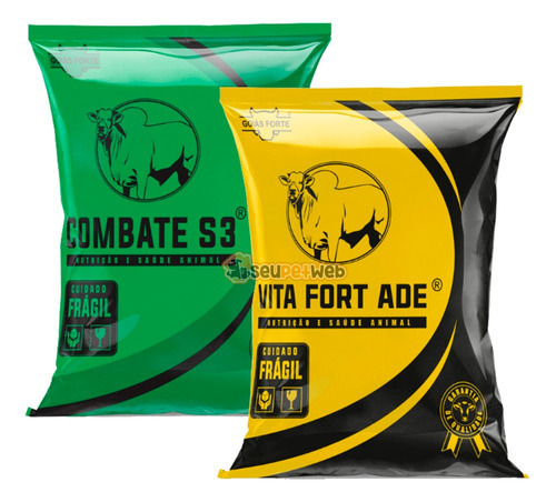 Kit 01kg Combate S3 Sal Milagroso E 01kg Vita Fort Ade