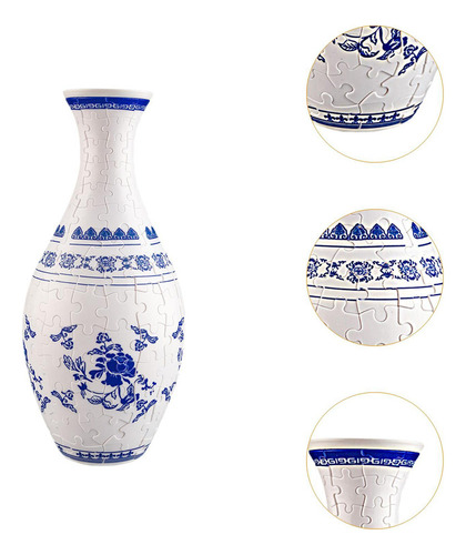 Jarrón De Flores Con Rompecabezas De 160 Piezas, A