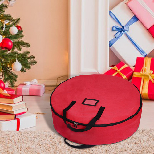 Bolsa Organizadora Para Guardar Coronas Navideñas, Asas