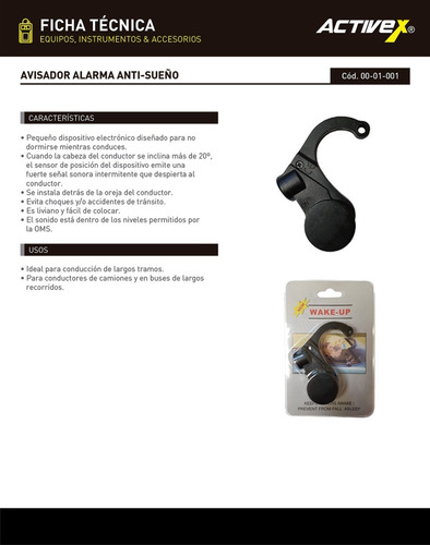 Alarma Antisueño Para Manejar Segman