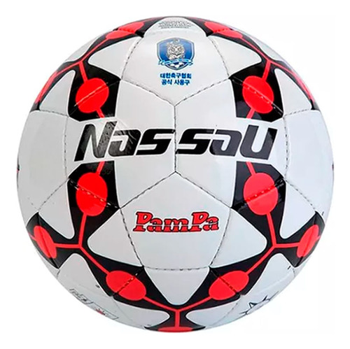 Pelota Nassau Pampa N°4 Futbol Bco/rjo/ngo Color Blanco