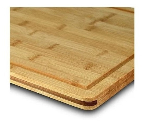 Imagen 2 de 3 de Tabla Para Cortar De Bambú Grande 28x38cm Cocina 3082934