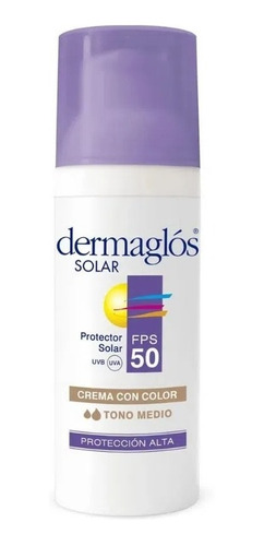 Dermaglos Prot Solar Facial C Color Fps 50 Tono Medio 50gr