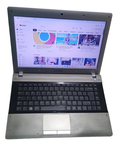 Notebook Samsung Rv411 Core I5-com Ssd 240gb-ram 4gb -win11 Prateado Com Preto (Recondicionado)