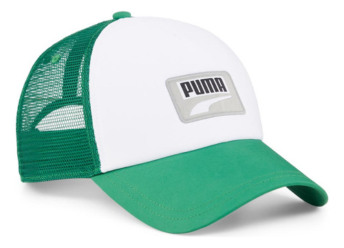 Gorra Puma Trucker Cap 3310 Verde Con Blanco Para Hombre