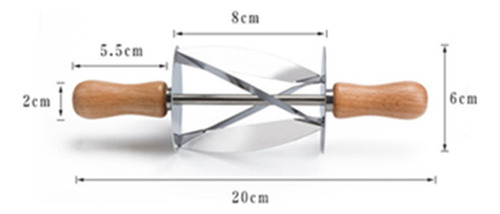 Croissant Cutter Croissant Maker Fatias Rolantes Massa De