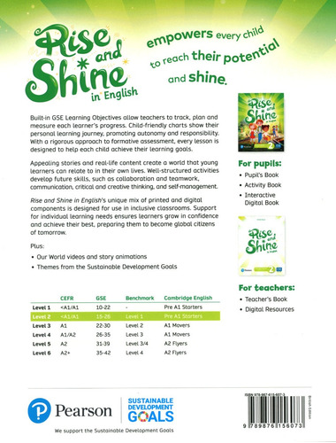 Rise And Shine In English! 2 -    Pupil S Book Pack--pearson