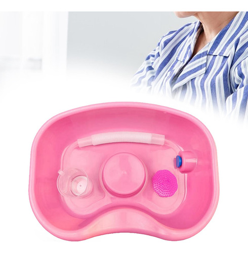 Lavabo Portátil Para Lavado De Cabello En Casa, Rosa
