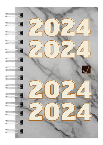 Agenda Citanova Leo 2023 Espiralada Diaria Marble 10x16