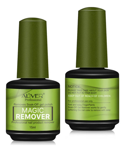 Quita Esmalte Mágico 2 Min Gel Sin Acetona Daño Uña Postizas