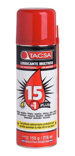 Lubricante 15 En 1 Plus Tacsa 216ml Pack X12