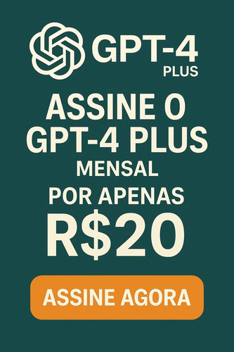 Openia Chat Gpt 4.0 Plus Digital 1 Mês Licença