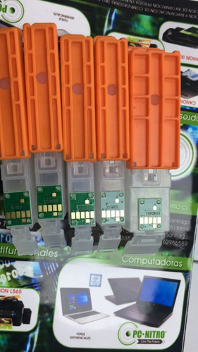 Cartuchos Recargables Canon Ix6810 Ip7210 Mg5610 + 5 Tintas