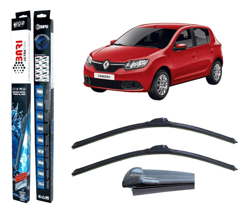 Kit 2 Escobillas Limpiaparabrisa Renault Sandero 2015 A 2024