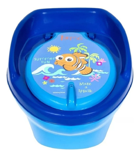 Troninho Privadinha Infantil Menino Menina Disney Cor Azul Nemo