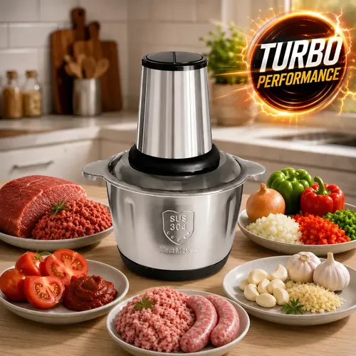 Processador Alimento Triturador Multiprocessador ​2l 110v Aço Inoxidável 127v