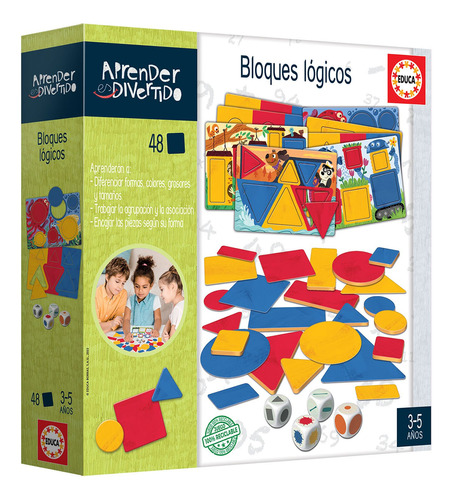 Puzzle Educa Aprender Es Divertido Bloques Logicos Niños Ax®