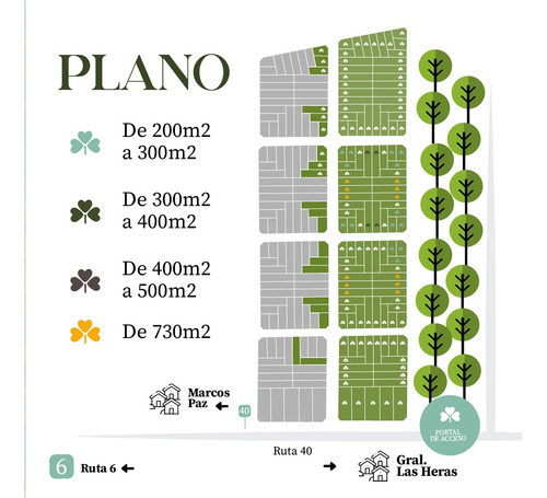 Lote En Las Heras General Hornos De 200m2