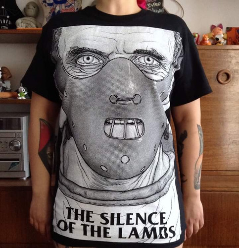 Silence Of The Lambs Polera Estampado Serigrafia Hannibal 