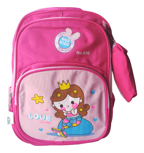 Mochila Escolar Infantil Más Estuche