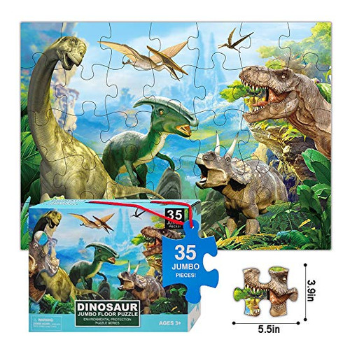 Rompecabezas De Dinosaurio Para Niños Edad 3-5 4-8 59cxx