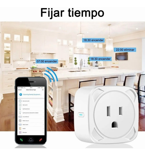Imagen 2 de 10 de Enchufe Inteligente Wifi Compatible Con Alexa