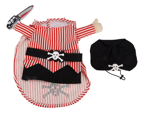 Set De Disfraz De Pirata Para Mascotas, Divertido Y Festivo