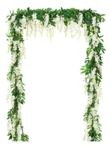Comprar Glicinas Artificiales 2 Guirnaldas De 1.80m Blanco