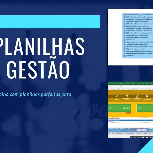 Imagem 2 de 8 de Pacorte C/ 3000 Planilhas Dashboards Editaveis Desbloqueadas