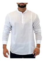 Comprar Camisa Social Gola Padre Bata Manga Longa Masculina - Ogochi