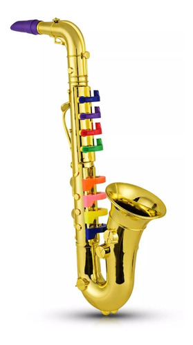 Juguete Musical Saxofon Jazz Infantil Niños 45 Cm 