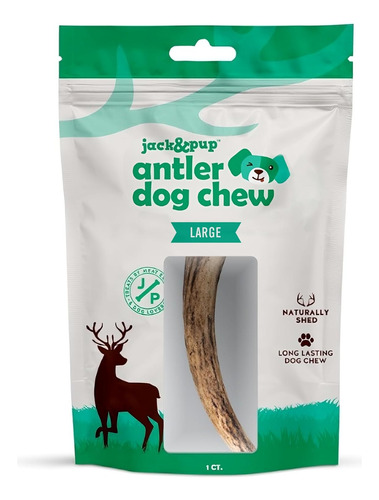 Jack&pup Whole Elk Antlers For Dogs Large | Naturally Shed R