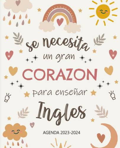 Agenda Maestra 2023/2024: Regalo Profesor De Ingles | 61mt0