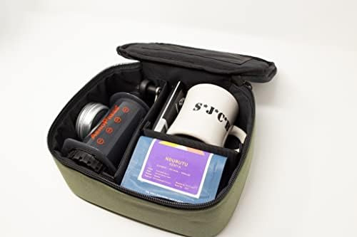 Kit Viajero Café Básico Con Sobreequipo En Verde