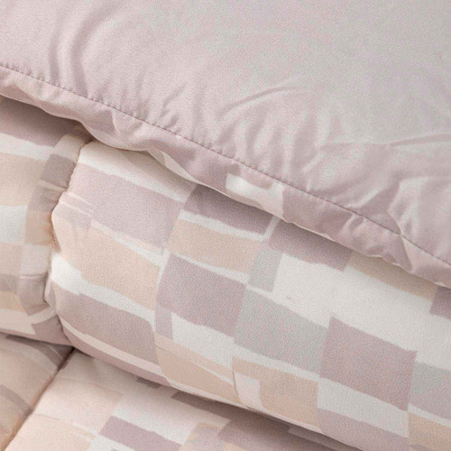 Plumon Reversible 2 Plazas Ladr. Beige