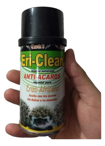 Eri Clean Anti Acaros Erizo Africano Natural 120 Ml Envio Gr