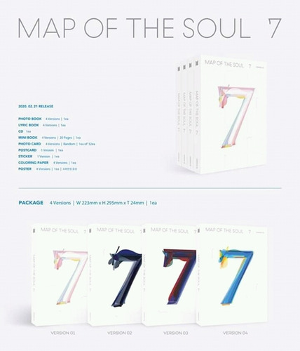 Bts Map Of The Soul: 7 New Album / Cd 2020 Oficial En Stock.