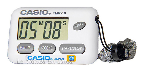 Timer Casio Tmr - 10 Contador Reloj Cocina - Laboratorio Color de la correa Gris claro