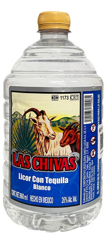Licor Con Tequila Las Chivas Blanco 960 Ml