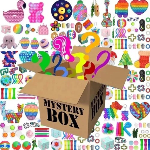 Caja Sorpresa Mystery Box Antiestres Popit Fidget Toys X10