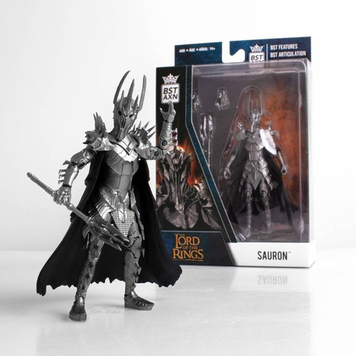 Figura Lord Of The Rings Sauron Articulada Bst Axn 5 Pulgds