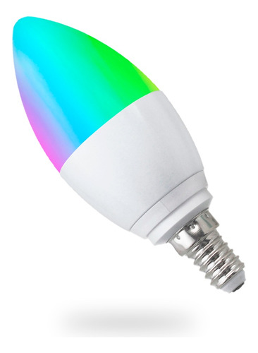 Lampara Led Wifi Rgb Tuya Smart 5w E14 Tipo Vela