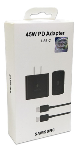 Cargador Samsung Carga Rapida Auto Id 45w Usb-c Certificado